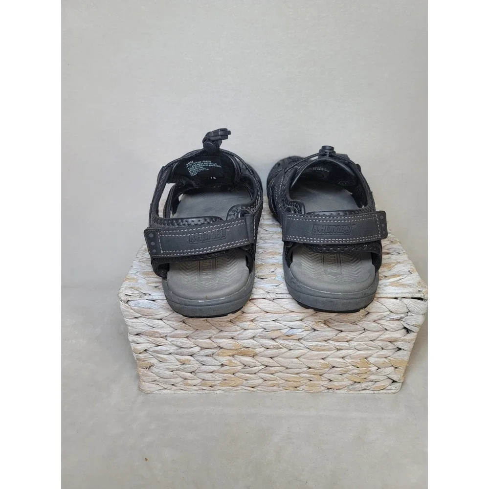 Khombu Fisherman Outdoor Hiking‎ Sandals Minimalist Camping Bungee Black Size 10